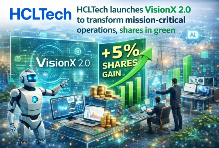 HCLTech launches VisionX 2.0 to transform mission-critical operations, shares in green