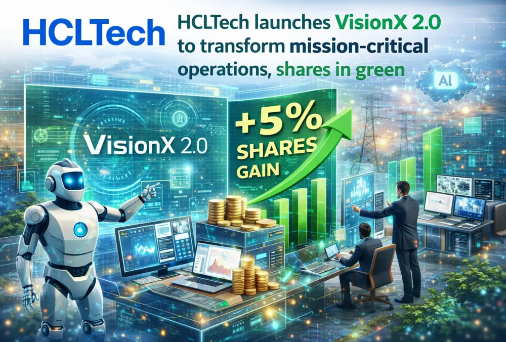 HCLTech VisionX 2.0 launch lifts shares by 5 percent
