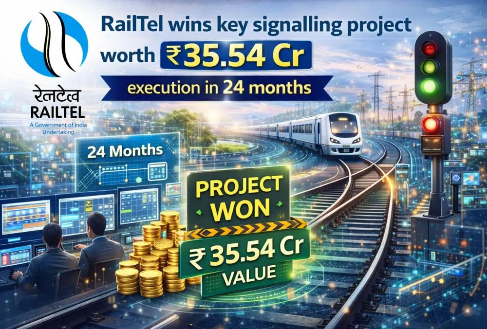 RailTel wins ₹35.54 crore railway signalling project