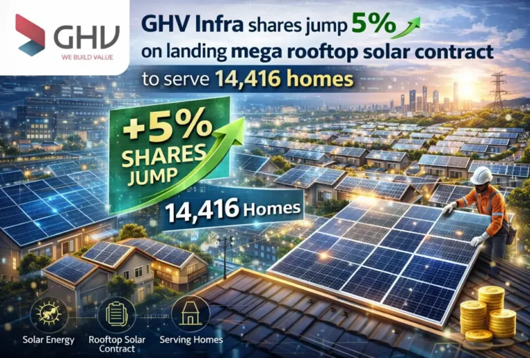 GHV Infra shares jump 5% on landing mega rooftop solar contract to serve 14,416 homes