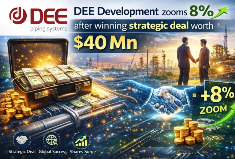 DEE Development zooms 8% after winning strategic deal worth $40 Mn
