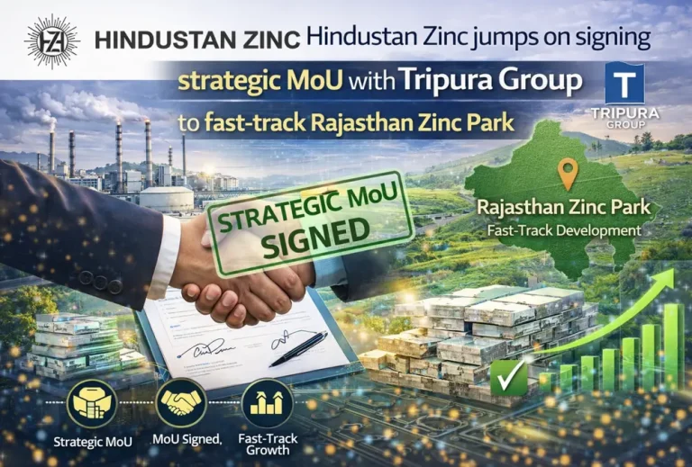 Hindustan Zinc jumps on signing strategic MoU with Tripura Group to fast-track Rajasthan Zinc Park development