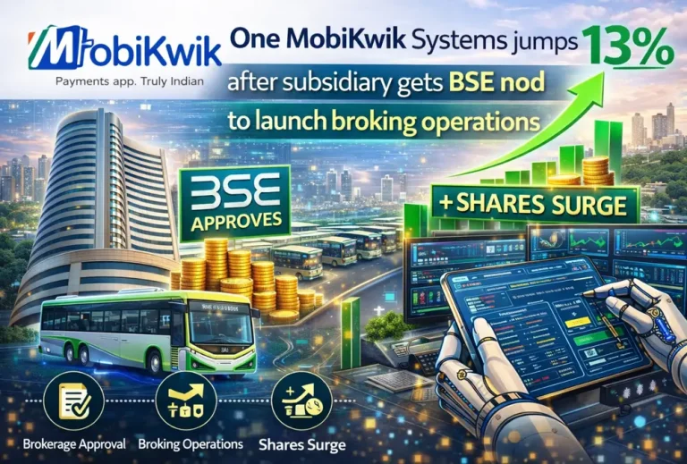 One Mobikwik Systems jumps 13% after subsidiary gets BSE nod to launch broking operations