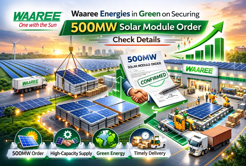 Waaree Energies secures 500MW solar module order