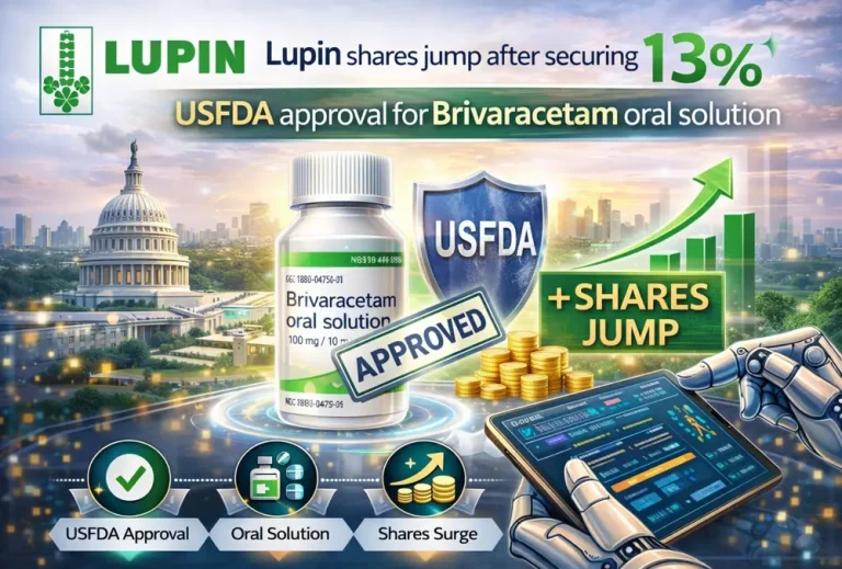 Lupin shares jump after securing USFDA approval for Brivaracetam oral solution