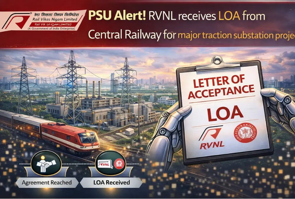 RVNL receives LOA from Central Railway project