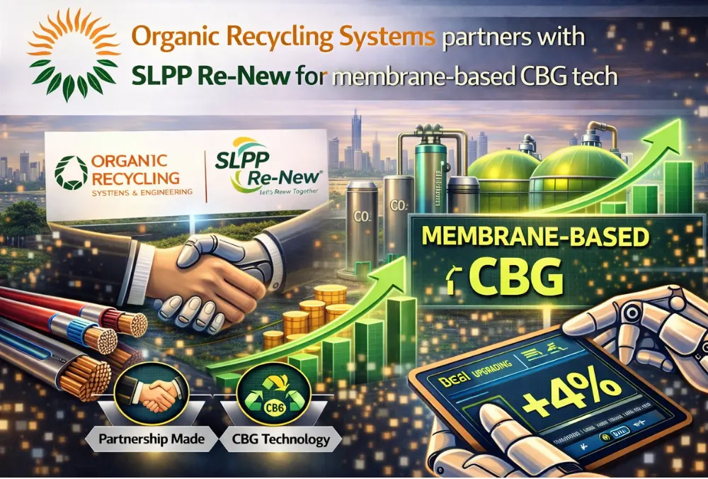 Organic Recycling Systems partners SLPP Re-New for CBG tech