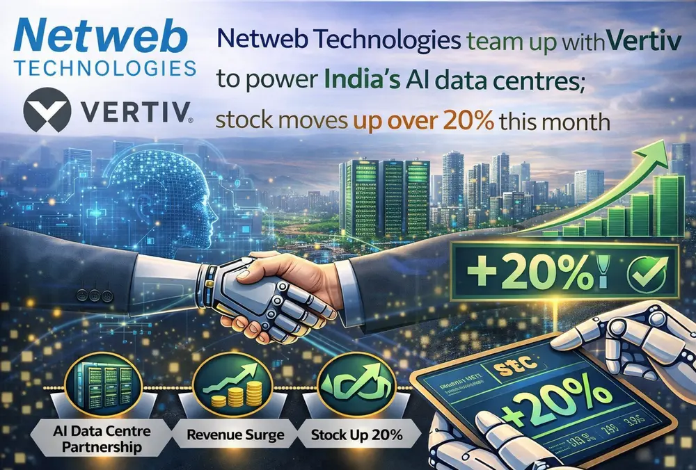 Netweb, Vertiv partner for India AI data centres; stock up 20%
