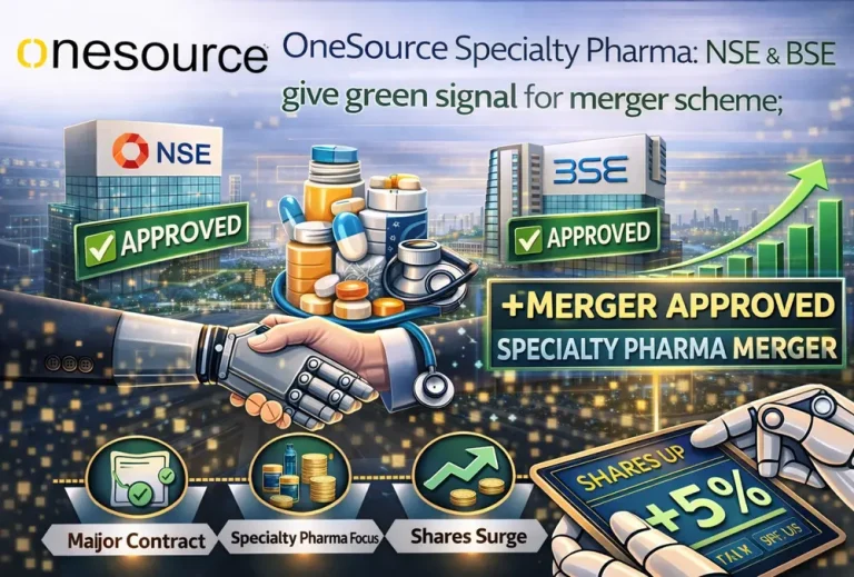 OneSource Specialty Pharma: NSE & BSE give green signal for merger scheme; here’s details