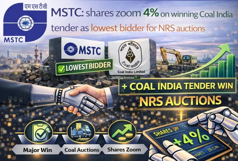 MSTC: shares zoom 4% on winning Coal India tender as lowest bidder for NRS auctions