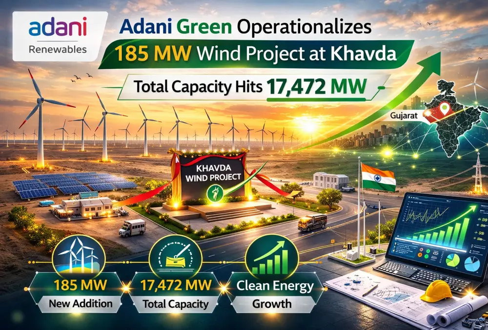 Adani Green operationalizes 185 MW Khavda wind project