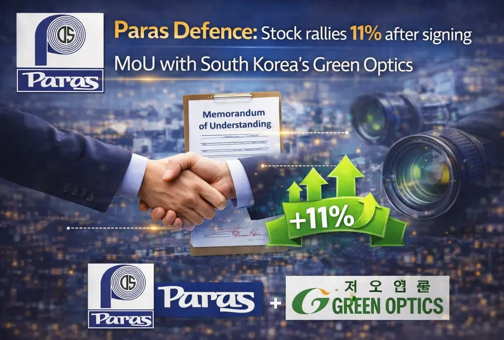 Paras Defence signs MoU with Green Optics, stock jumps