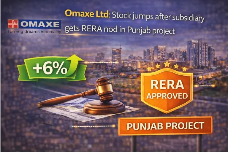 Omaxe Ltd: Stock jumps after subsidiary gets RERA nod in Punjab project