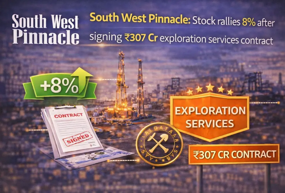 South West Pinnacle stock rises 8% after ₹307 crore exploration