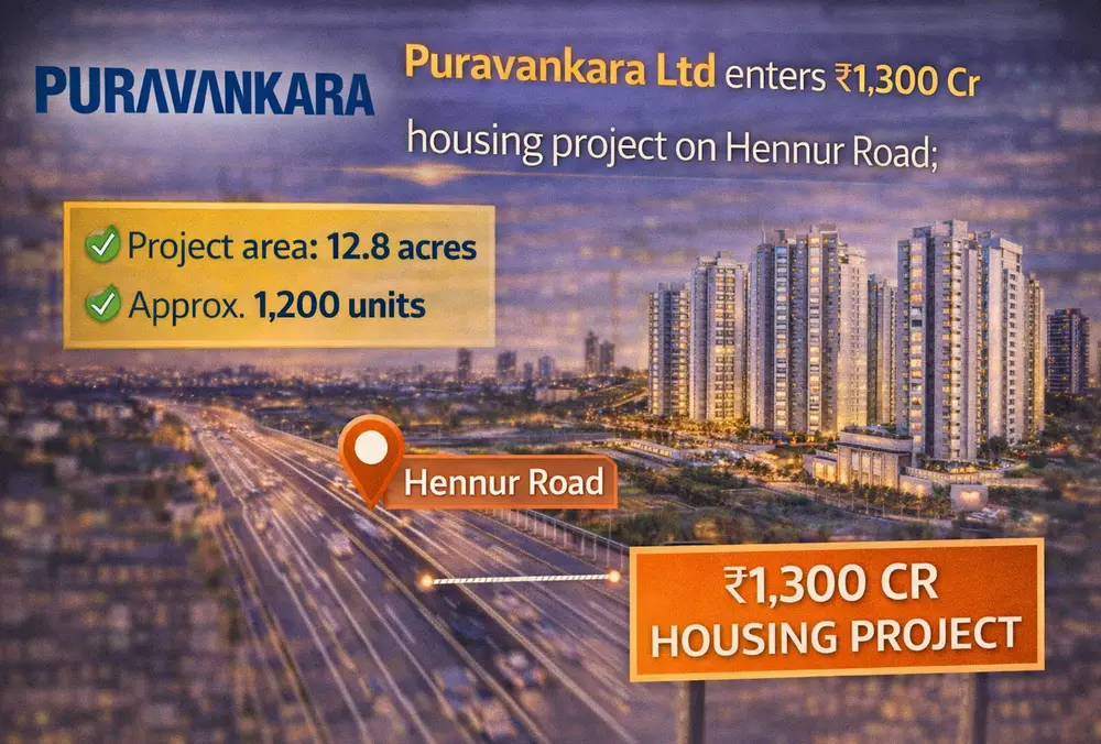 Puravankara launches ₹1,300 crore Hennur Road housing project