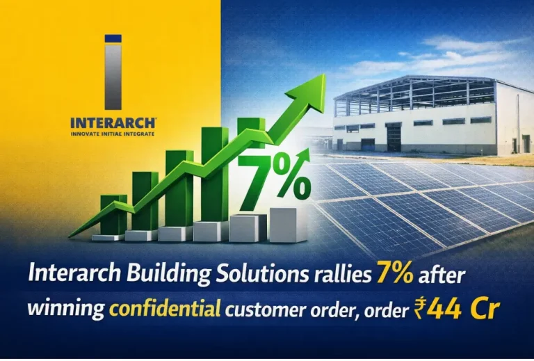 Interarch Building Solutions rallies 7% after winning confidential customer order, order value ₹44 Cr