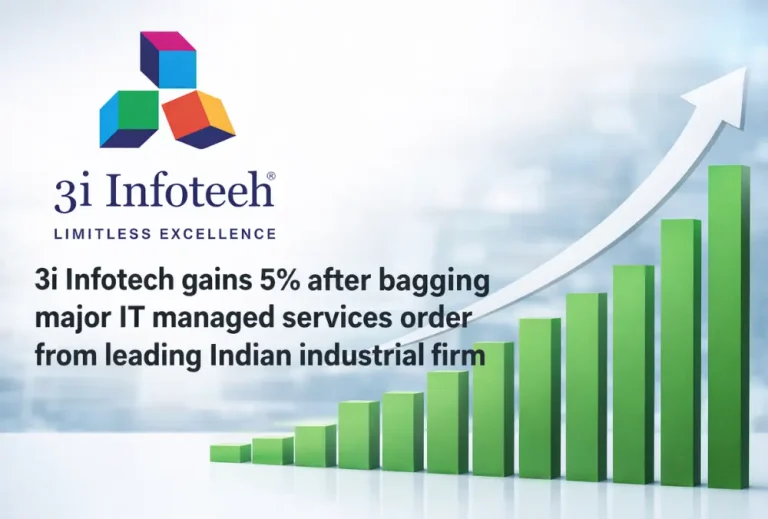 3i Infotech gains 5% after bagging major IT managed services order from leading Indian industrial firm