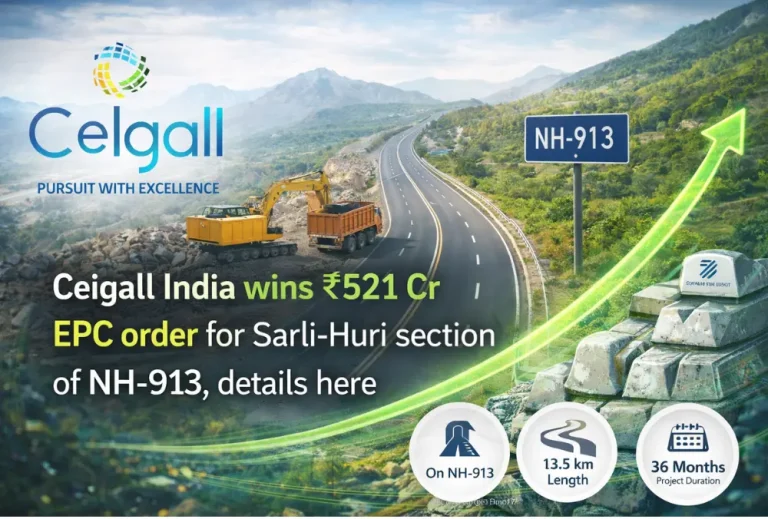 Ceigall India wins ₹521 Cr EPC order for Sarli-Huri section of NH-913, details here