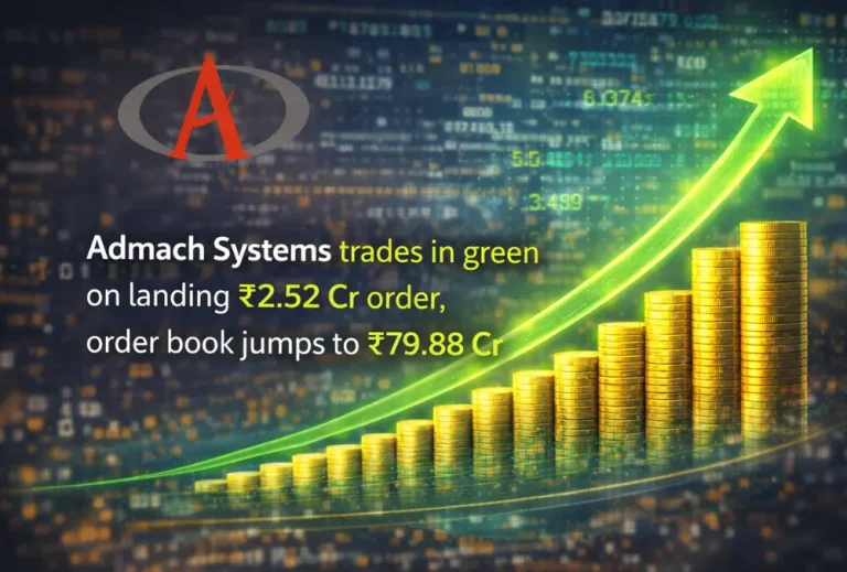 Admach Systems trades in green on landing ₹2.52 Cr order, order book jumps to ₹79.88 Cr