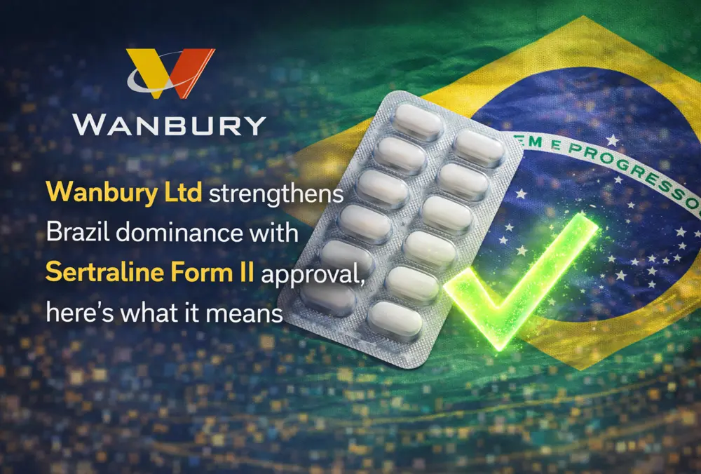 Wanbury gains after Sertraline Form II approval in Brazil