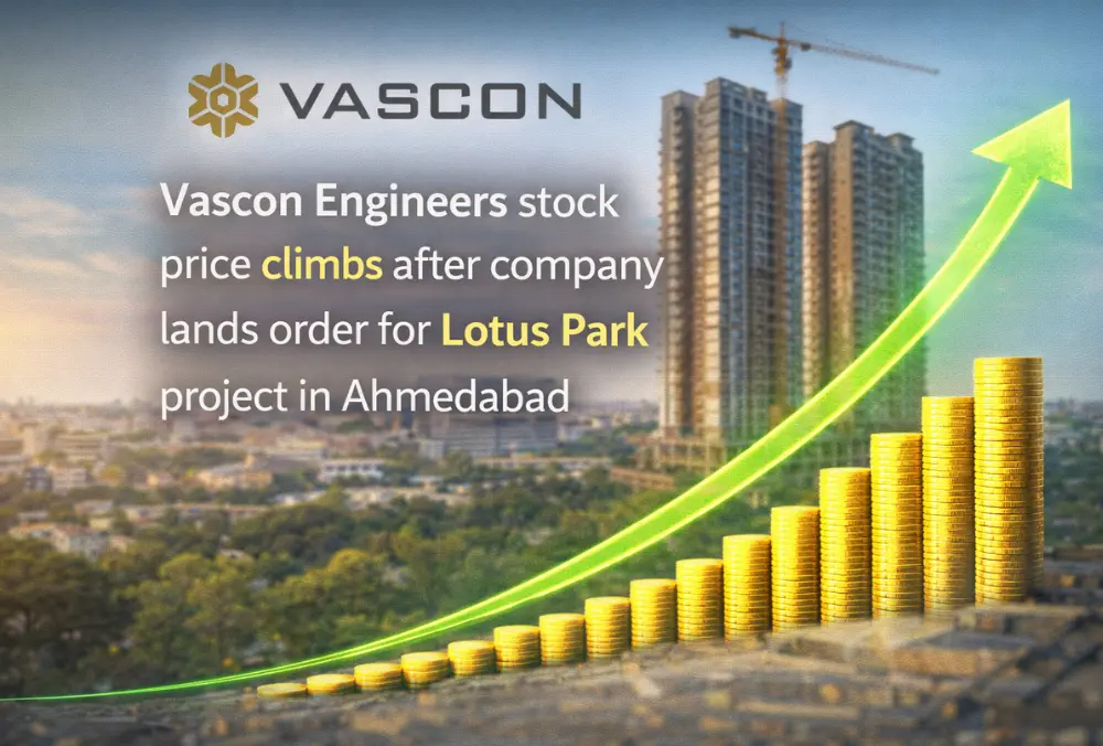 vascon engineers stock climbs after lotus park project order