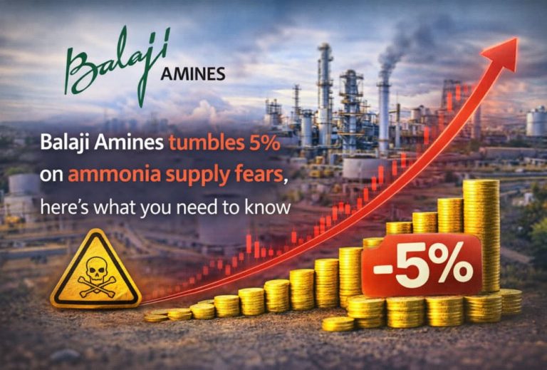 Balaji Amines tumbles 5% on ammonia supply fears, here’s what you need to know