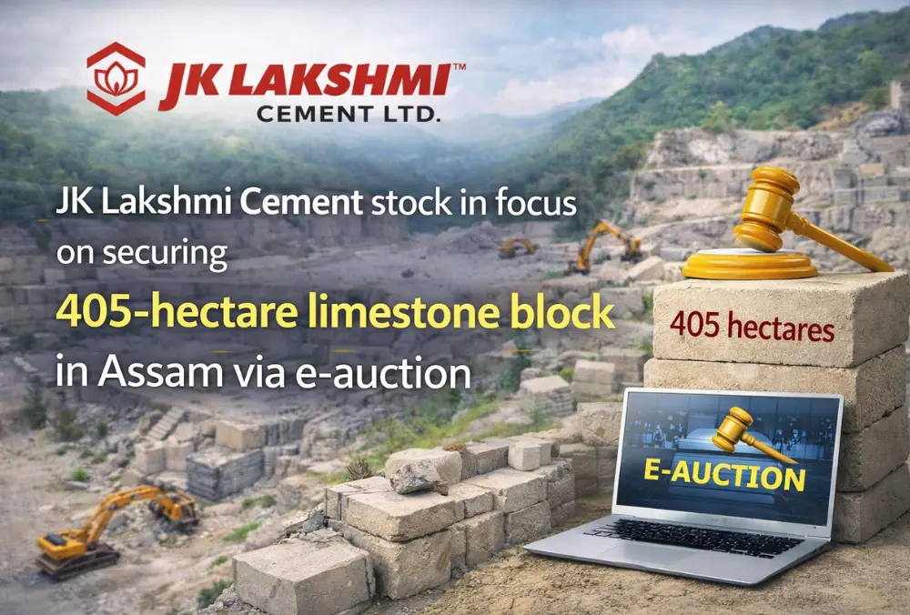 JK Lakshmi Cement secures 405-hectare limestone block in Assam via e-auction