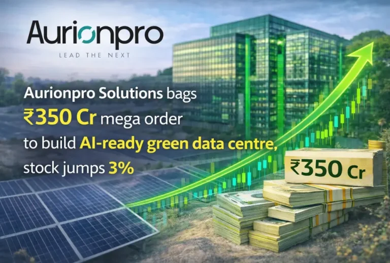 Aurionpro Solutions bags ₹350 Cr mega order to build AI-ready green data centre, stock jumps 3%