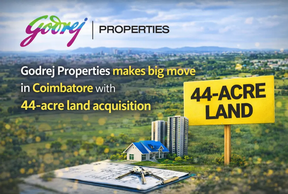 Godrej Properties acquires 44-acre land in Coimbatore