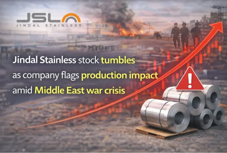 Jindal Stainless stock tumbles as company flags production impact amid Middle East war crisis