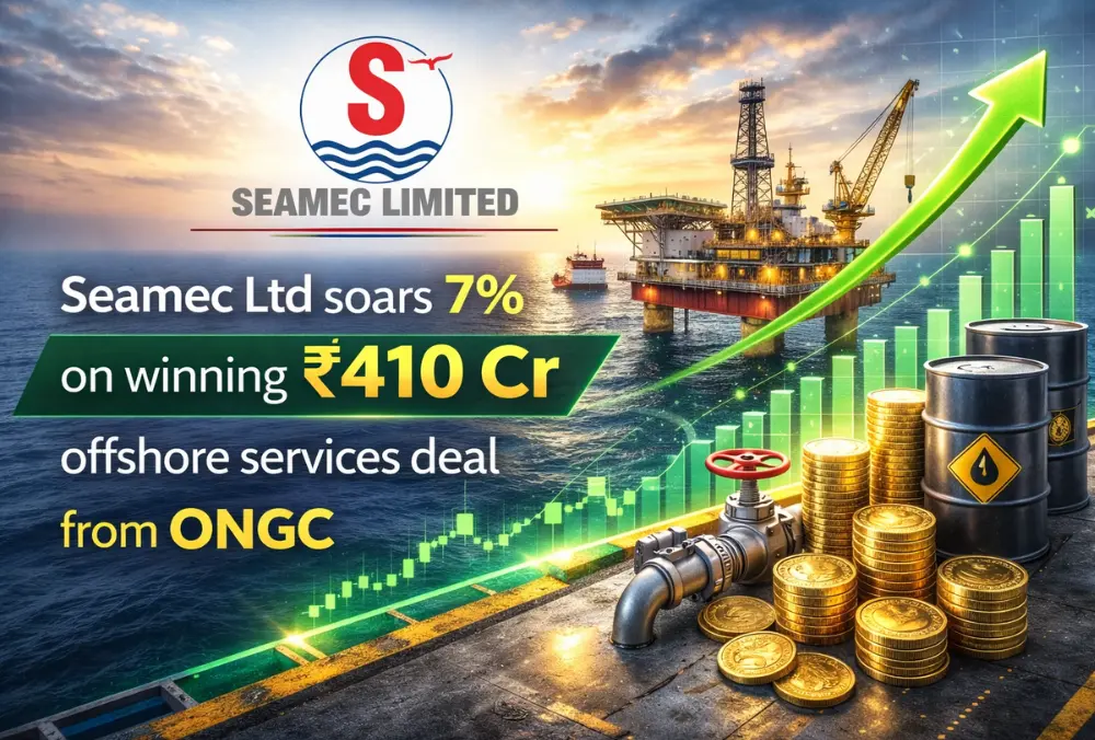 Seamec Ltd stock rises 7% after ₹410 Cr offshore services deal from ONGC
