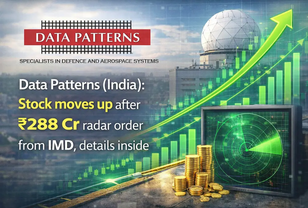 data patterns india stock moves up after ₹288 cr radar order from imd
