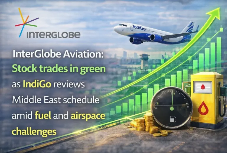InterGlobe Aviation: Stock trades in green as IndiGo reviews Middle East schedule amid fuel and airspace challenges