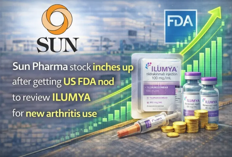 Sun Pharma stock inches up after getting US FDA nod to review ILUMYA for new arthritis use
