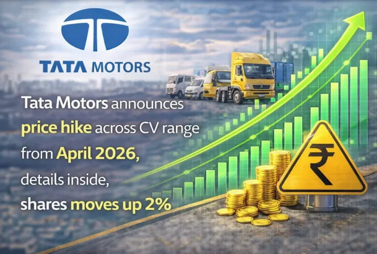 Tata Motors announces price hike across CV range from April 2026, details inside, shares moves up 2%