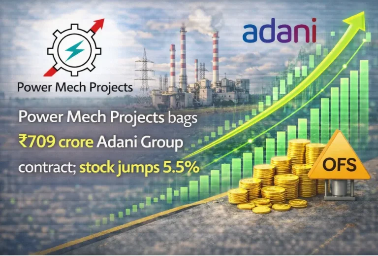 Power Mech Projects bags ₹709 crore Adani Group contract; stock jumps 5.5%
