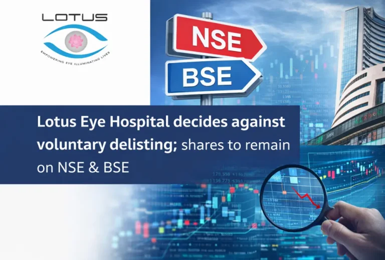 Lotus Eye Hospital decides against voluntary delisting; shares to remain on NSE & BSE