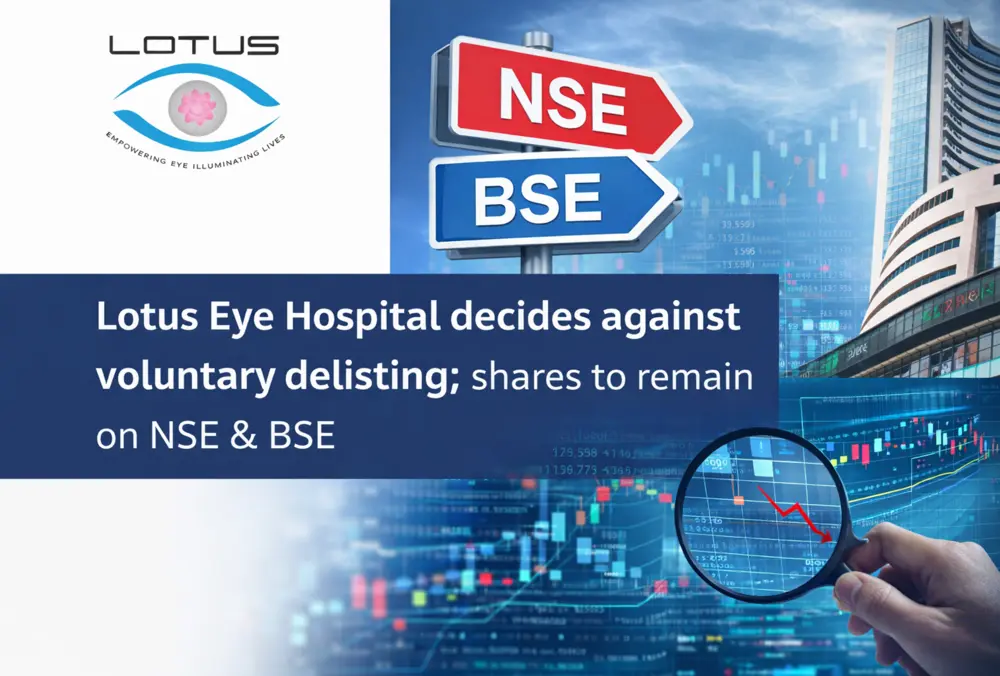 Lotus Eye Hospital stays listed on NSE and BSE