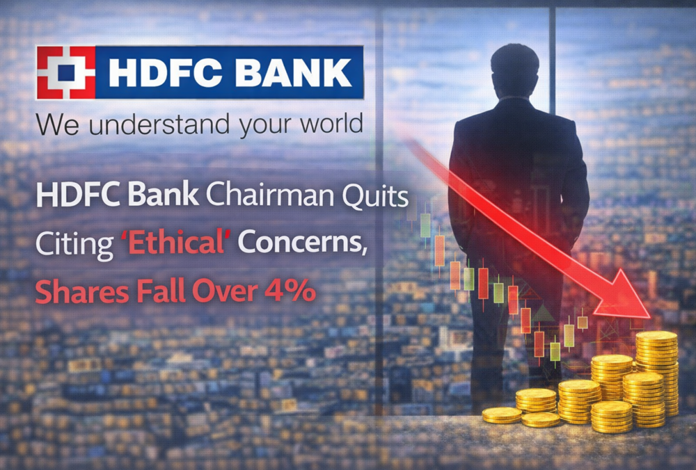 HDFC Bank chairman quits over ethical concerns, shares fall 4%