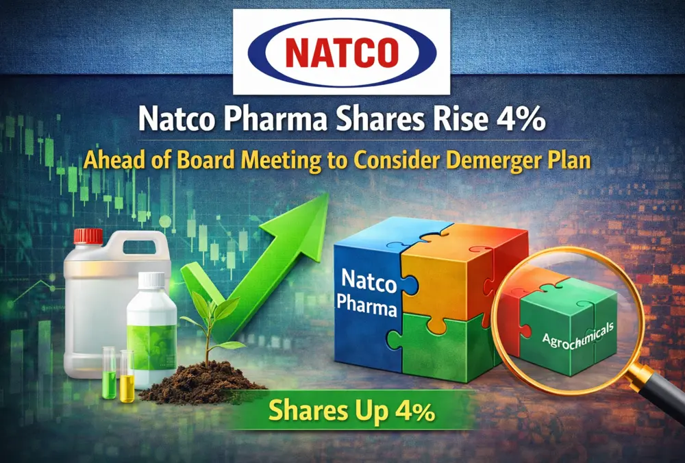 Natco Pharma shares rise 4% ahead of demerger plan board meeting