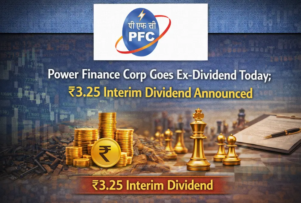 PFC ex dividend ₹3.25 interim dividend announced