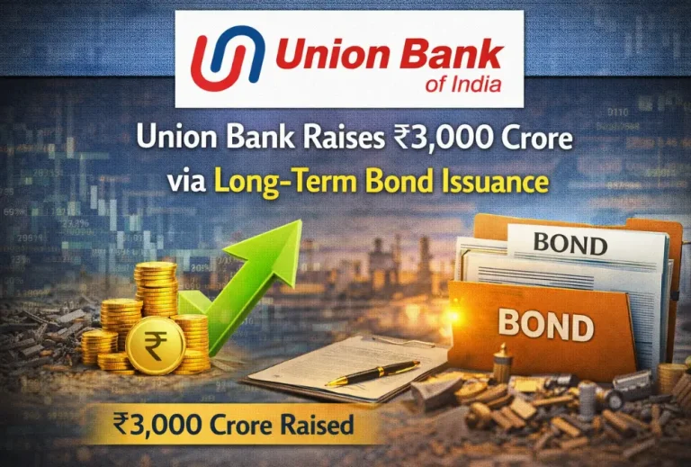 Union Bank Raises ₹3,000 Crore via Long-Term Bond Issuance