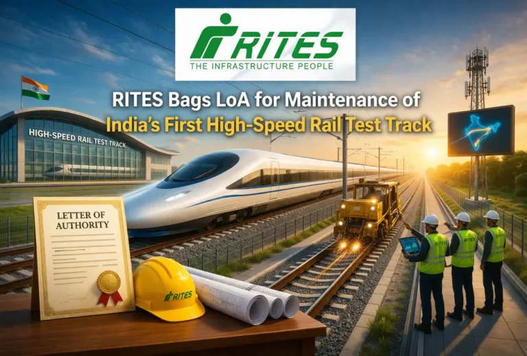 RITES Bags LoA for Maintenance of India’s First High-Speed Rail Test Track
