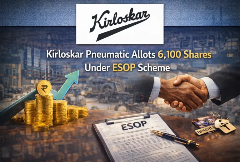 Kirloskar Pneumatic Allots 6,100 Shares Under ESOP Scheme