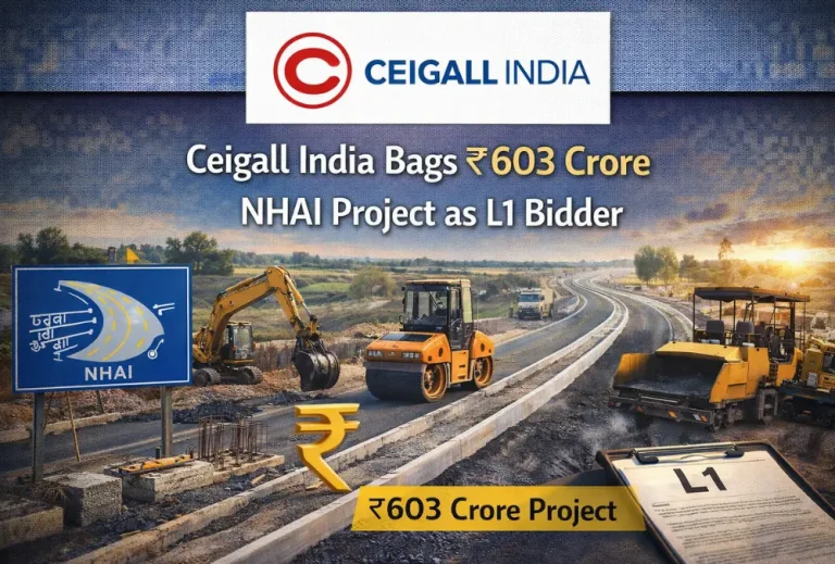  Ceigall India Bags ₹603 Crore NHAI Project as L1 Bidder