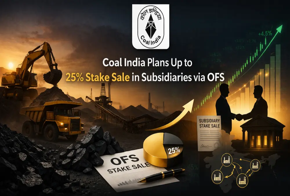 Coal India plans up to 25% stake sale in subsidiaries