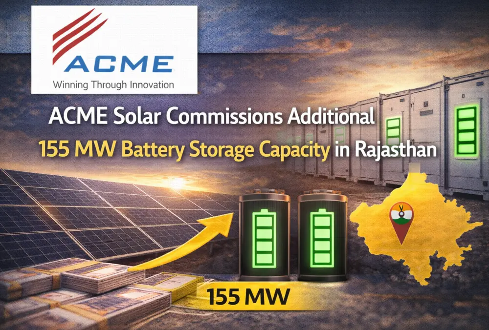 ACME Solar adds 155 MW battery storage in Rajasthan