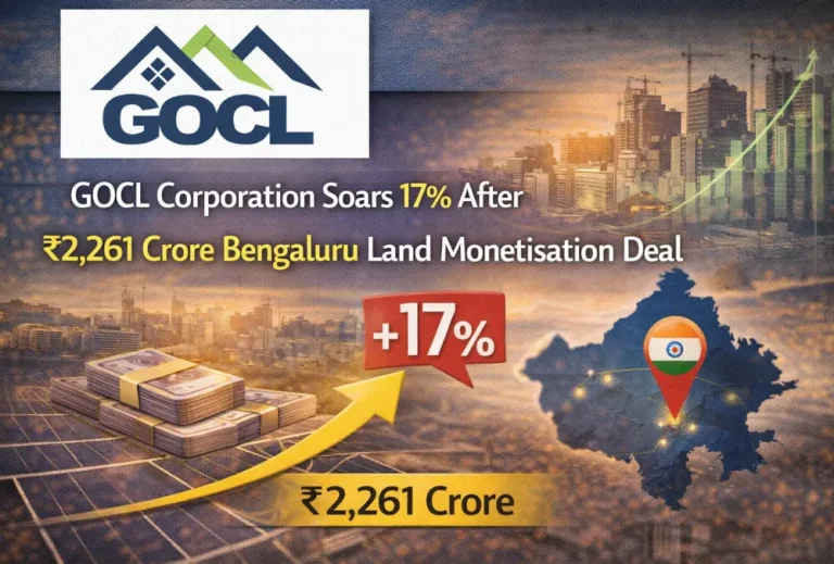 GOCL Corporation Soars 17% After ₹2,261 Crore Bengaluru Land Monetisation Deal