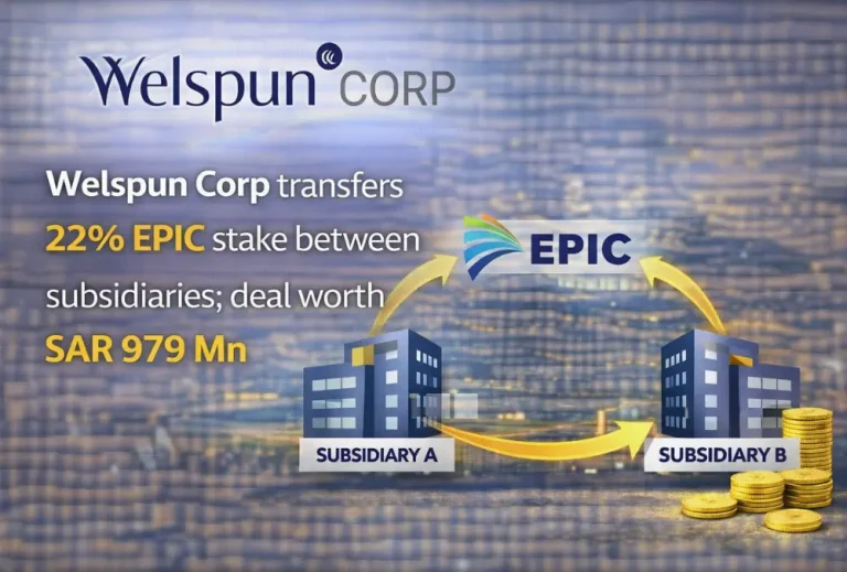 Welspun Corp transfers 22% EPIC stake between subsidiaries; deal worth SAR 979 Mn
