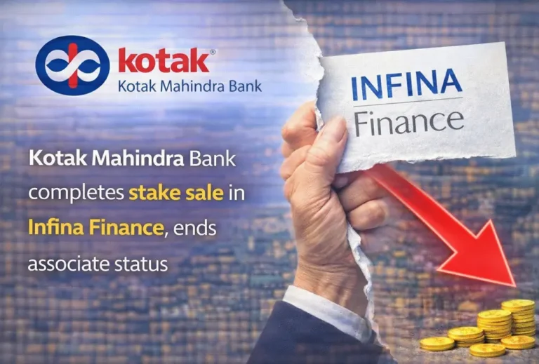 Kotak Mahindra Bank completes stake sale in Infina Finance, ends associate status